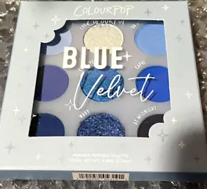 Colourpop Blue VELVET Eye Shadow Palette New - Picture 1 of 3
