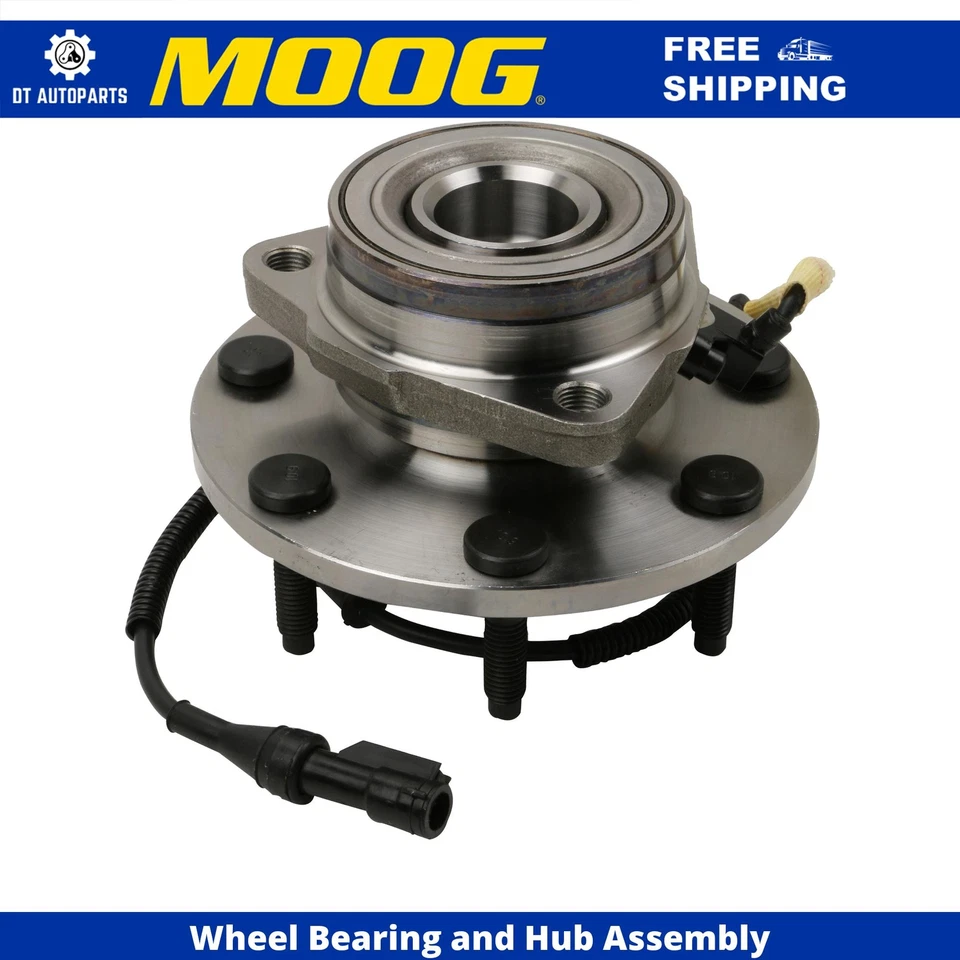 Conjunto de cojinete de rueda y buje delantero MOOG 1997-1999 Ford F-250 4x4 Foto 1 de 4