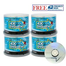 200 Pack Ridata DVD+RW 4x 4.7GB Silver Logo Rewritable DVD Plus RW Blank Disc