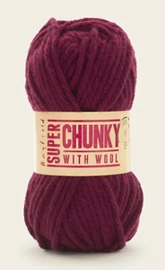Hayfield Super Chunky with Wool 100g - 053 Hollyhocks - Includes Pack Offers - Picture 1 of 1
