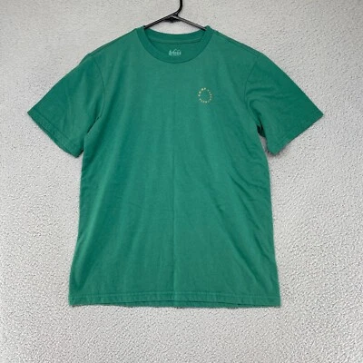 Camiseta REI Talla Pequeña Verde Gráfica Camiseta Ride Discover Wonder Dream Manga Corta Foto 1 de 4