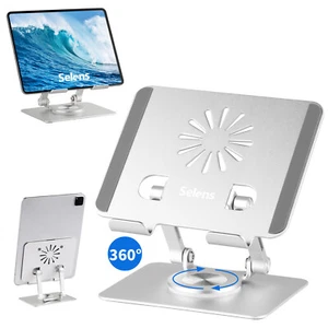 360° Swivel Aluminum Tablet Stand Desk Top Holder Phone For 4-12.9" iPhone iPad - Picture 1 of 10