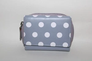 Golunski Moda Gama Pequeño Cuero Triple Monedero Estilo 16019 Color Denim/gris - Imagen 1 de 3