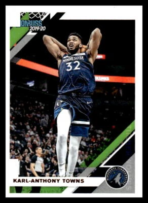 2019 Donruss Karl-Anthony Towns #123 Minnesota Timberwolves - Image 1 of 2