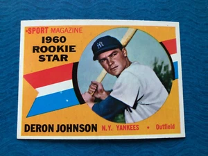 1960 Topps Baseball Sport Magazin Rookie Star Deron Johnson #134 (NM) - Bild 1 von 2