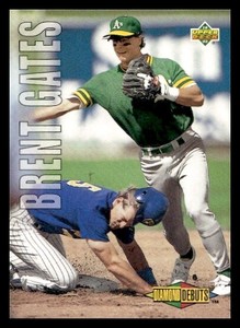 1993 Upper Deck #504 Brent Gates Oakland Athletics Baseball card