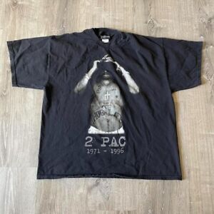 *RARE* T-shirt rap commémoratif vintage Tupac Shakur 1971-1996