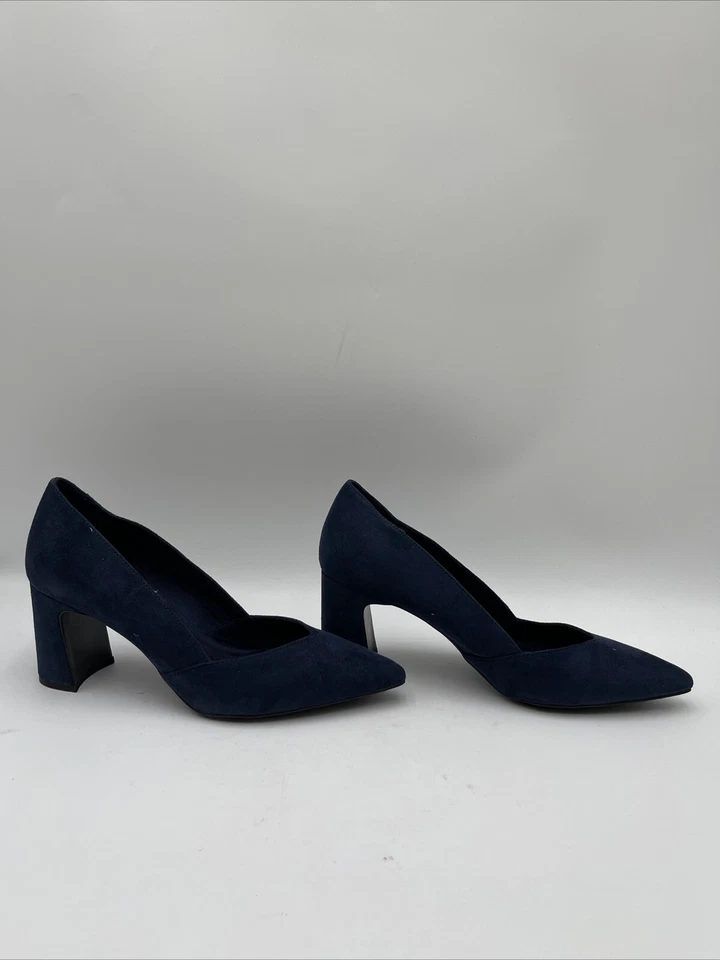 Zapatos de salón Anne Klein Bice para mujer de gamuza azul marino talla 9 Foto 1 de 4