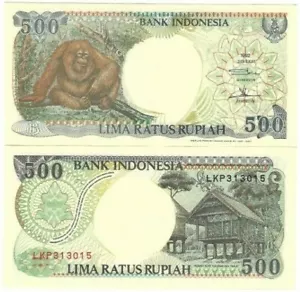 INDONESIA 500 RUPIAH 1992 UNC BANKNOTE - Picture 1 of 1