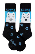 Samoyed Socks Lightweight Cotton Crew Stretch