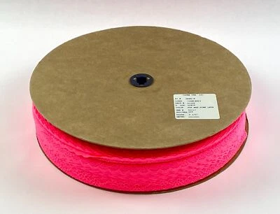 129 Yards Pink Floral 2.5 Inch Lace Ribbon - Image 1 of 4