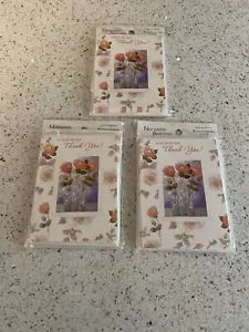 3 packages Pretty Thank You Note Cards & Envelopes 8 Cards In Each W Envelopes - Picture 1 of 3