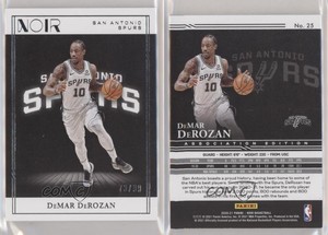 2020-21 Panini Noir Association Edition /99 DeMar DeRozan #25