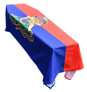 Drapeau drapé cercueil d'artillerie royale - qualité supérieure et fabriqué au Royaume-Uni - Photo 1 sur 7