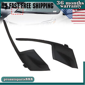 Front Windshield Wiper Side Cowl Extension Cover Trim For 11-20 Toyota Sienna