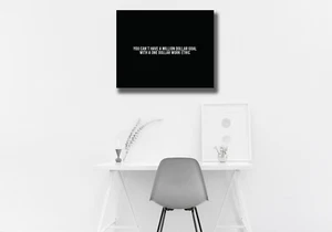 You can’t have million dollar goal ethic Canvas Print PreStretched Motivational - Picture 1 of 1