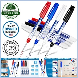 4 Stück Deep Marker Lange Nase Wasserdicht Zimmermann Tintenstifte für Bau - Bild 1 von 9