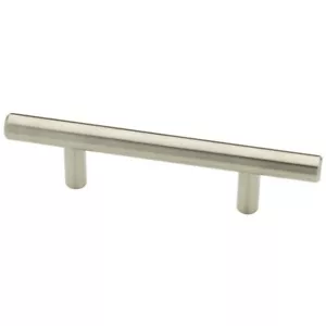 Franklin Brass 3-3/4 in. (96mm) Brushed Steel Bar Drawer Pull (10-Pack) 168300 - Picture 1 of 1