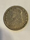 1834 CAPPED BUST HALF DOLLAR SMALL RIM BUMP @ 4:00 GREAT DETAILS
