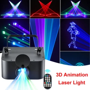 3D Animation Effect Projector Laser Light DMX512 RGB LED DJ Disco Party Lights - Picture 1 of 6