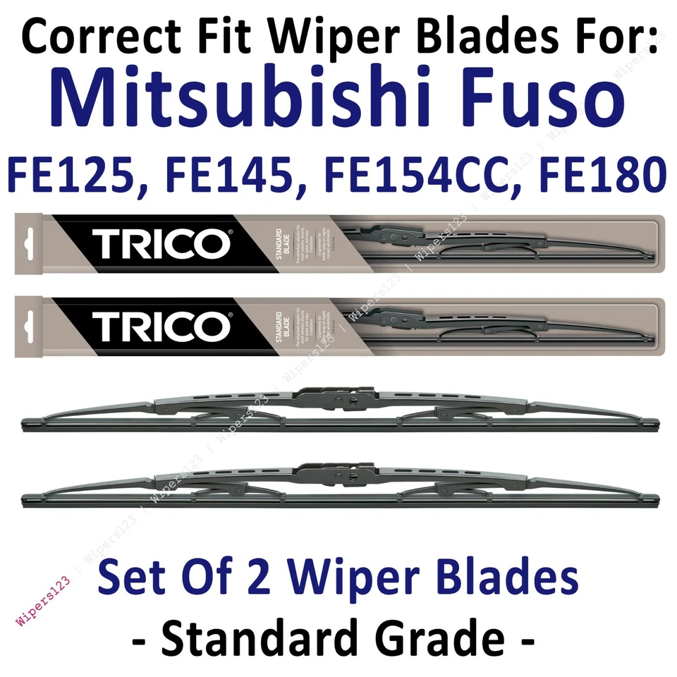 Paquete de 2 escobillas limpiaparabrisas estándar - aptas para Mitsubishi Fuso serie FE 2009-2011 - 30200x2 Foto 1 de 1