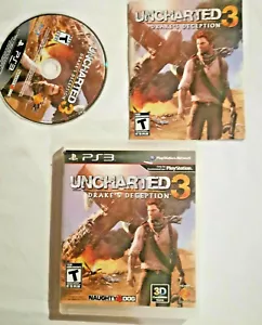 UNCHARTED 3 DRAKES DECEPTION Sony Playstation 3 PS3 Complete CIB Canadian Seller - Foto 1 di 1