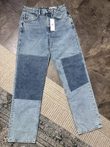AG Adriano Goldschmied Cloved Patch Relaxed Vintage Straight Jean Size 26 New - Picture 1 of 6