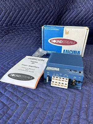 Soundstream Rubicon ANGINA 单声道放大器 带扬声器输出 200w 罕见! — 第 1/4 张图片