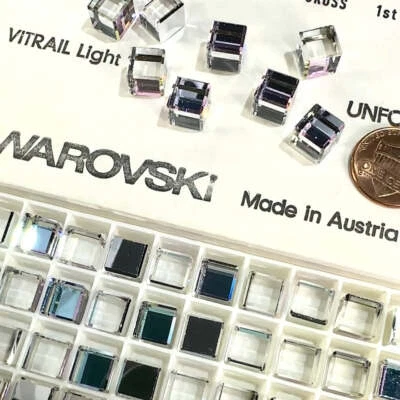 Swarovski Art. 4840 Crystal Vitrail Light Cube Fancy Stones 12pcs size 8mm SW133 - Image 1 of 3