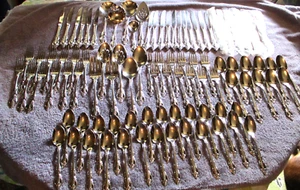 Oneida Community Stainless Flatware Serve 11 + & Serving Utensils BRAHMS 94 Pcs. - Picture 1 of 20