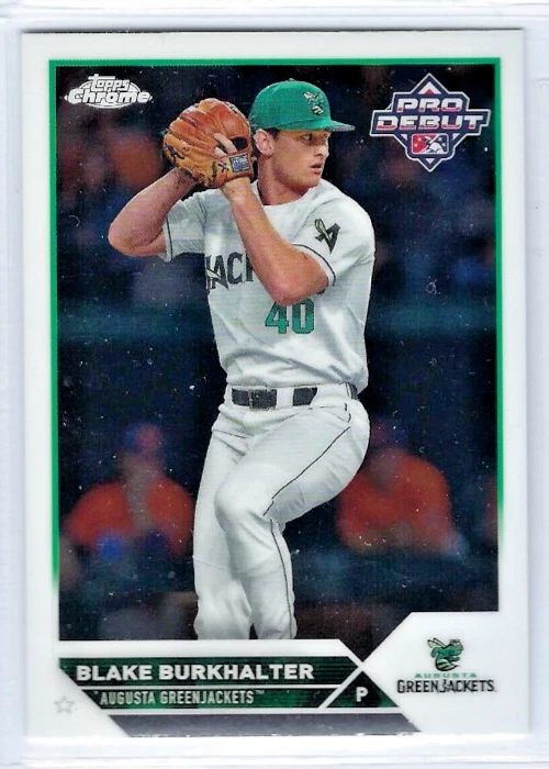 2023 Topps Pro Debut Chrome #PDC-187 Blake Burkhalter - Image 1 of 1