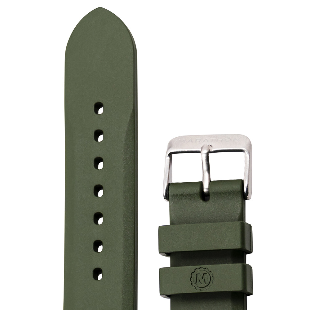 時計 Marathon Vulcanized Rubber Strap 20 mm Two-Piece Rubber Dive Strap, Black, 20mm – Marathon Watch