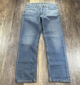 Levis Jeans Mens 36x32* Blue 559 Relaxed Straight Mid Rise Medium Wash Denim - Picture 1 of 15