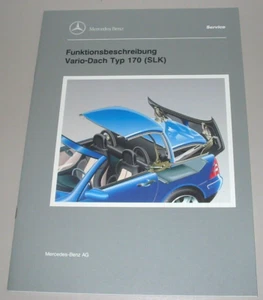 Technische Information Funktionsbeschreibung Vario Dach Mercedes R 170 SLK 1996 - Picture 1 of 1