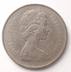 1968 Great Britain 10 new pence, Elizabeth II, decimal, KM-912 - Picture 1 of 2