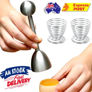 Stainless Steel Egg Shell Opener Cutter Cracker Boiled Egg Topper Separator - Picture 1 of 11