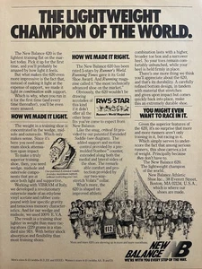 Anuncio de zapatos New Balance The Lightweight Champion of the World - Imagen 1 de 4