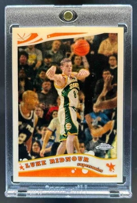2005-06 Topps Chrome Luke Ridnour Superfractor Refractor Super #1/1 SuperSonics - Image 1 of 2
