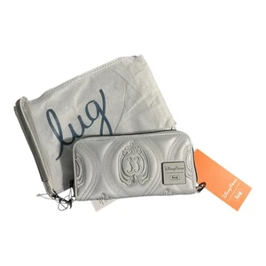 Portafoglio Disneyland Club 33 Lug Argento Zip Intorno Polso con Coperchio Antipolvere - Foto 1 di 5