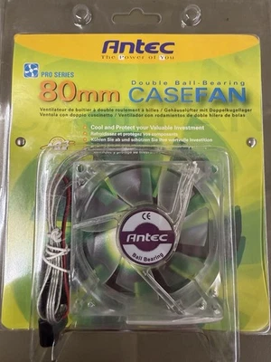 Antec Pro Series 80mm LED Double-Ball Bearing Casefan -- Brand New Sealed! - Image 1 of 2