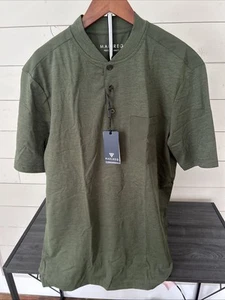 MAELREG Camicia Golf Uomo Dry Fit Manica Corta Leggera Verde Oliva Media - Foto 1 di 9
