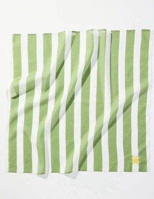 Bufanda a Rayas Cuadradas Celadine Anthropologie 20" Verde Foto 1 de 4