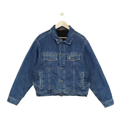 Vintage Timberland Denim Jacket Mens Size M Blue Lined Collared - Image 1 of 4