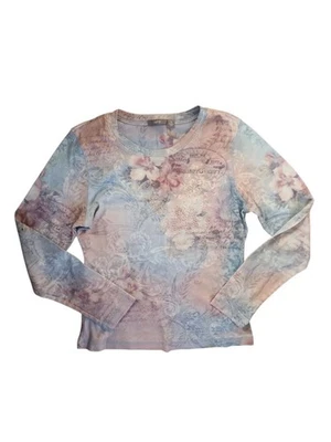 Vintage Y2K Años 90 Gráfico Brillo Nostálgico Pastel Mediano Foto 1 de 3