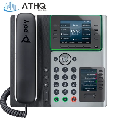 Poly Edge E450 IP Business Phone w/ Bluetooth PoE Wi-Fi Gigabit 2200-087030-025 - Image 1 of 4