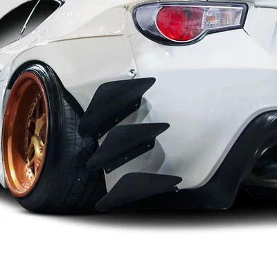 For Scion FR-S 13-16 GT500 V3 Style Fiberglass Rear Bumper Canards Unpainted Foto 1 de 4