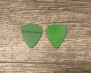 BRANDI CARLILE - Signature Tour Issued Guitar Pick Green & Black 100% Authentic