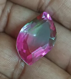 20.45 CT Wonderful Multi-color Fancy Shape Doublet Tourmaline Gemstones - Picture 1 of 10