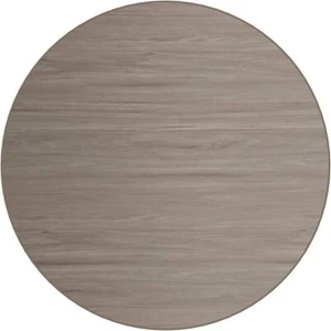 Mesa redonda de restaurante de 36"" con acabado superior laminado de ceniza - Imagen 1 de 6