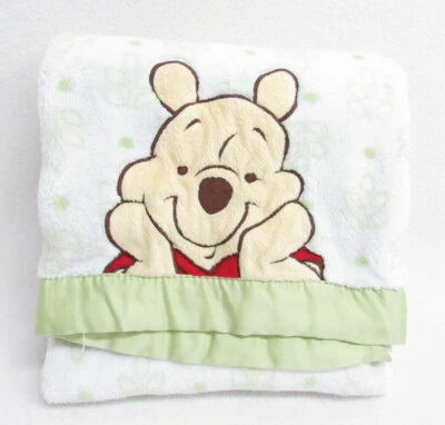 KIDS LINE DISNEY WINNE THE POOH COBERTOR BEBÊ ACABAMENTO VERDE - Imagem 1 de 4